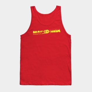 Macedonia Vintage style retro souvenir Tank Top